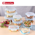 Heat Resistant Borosilicate Glass Food Container with Lid